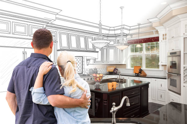 Custom kitchen cabinets installed in a Kenyon home